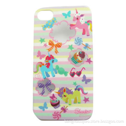 2013 Lovely Patterns and Clear Case for iPhone 4S, Made of High-grade PC Material